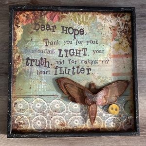 Dear Hope by Kelly Rae Roberts framed